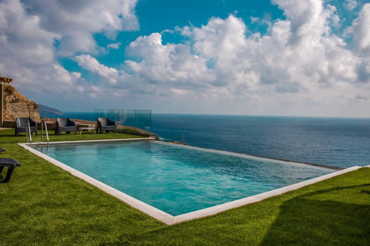 Anastasis Luxury Villa Andros With Heated Pool Sineti Exterior photo